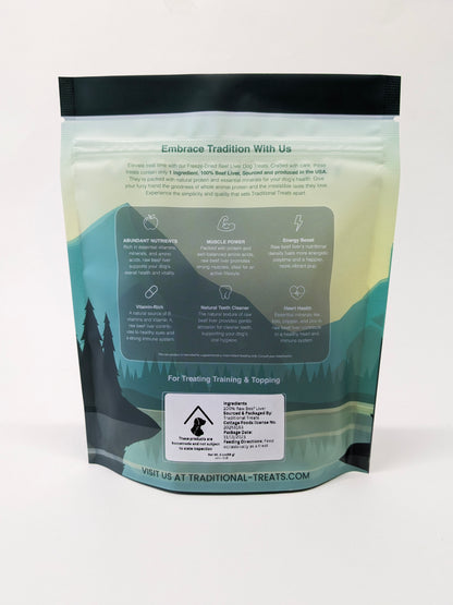 Traditional Freeze Dried Dog Treats- Beef Liver