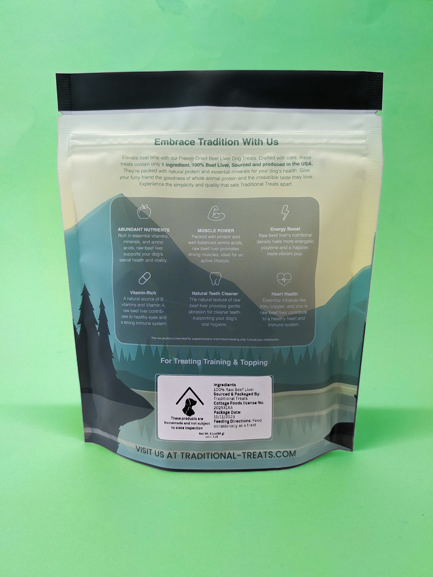 Traditional Freeze Dried Dog Treats- Beef Liver